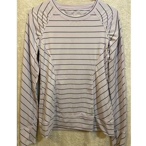 Women’s Reebok Striped Athletic Long Sleeve M